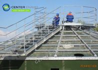 200 000 gallons de réservoirs de stockage de lixiviation en acier revêtus de verre avec des toits en alliage d'aluminium